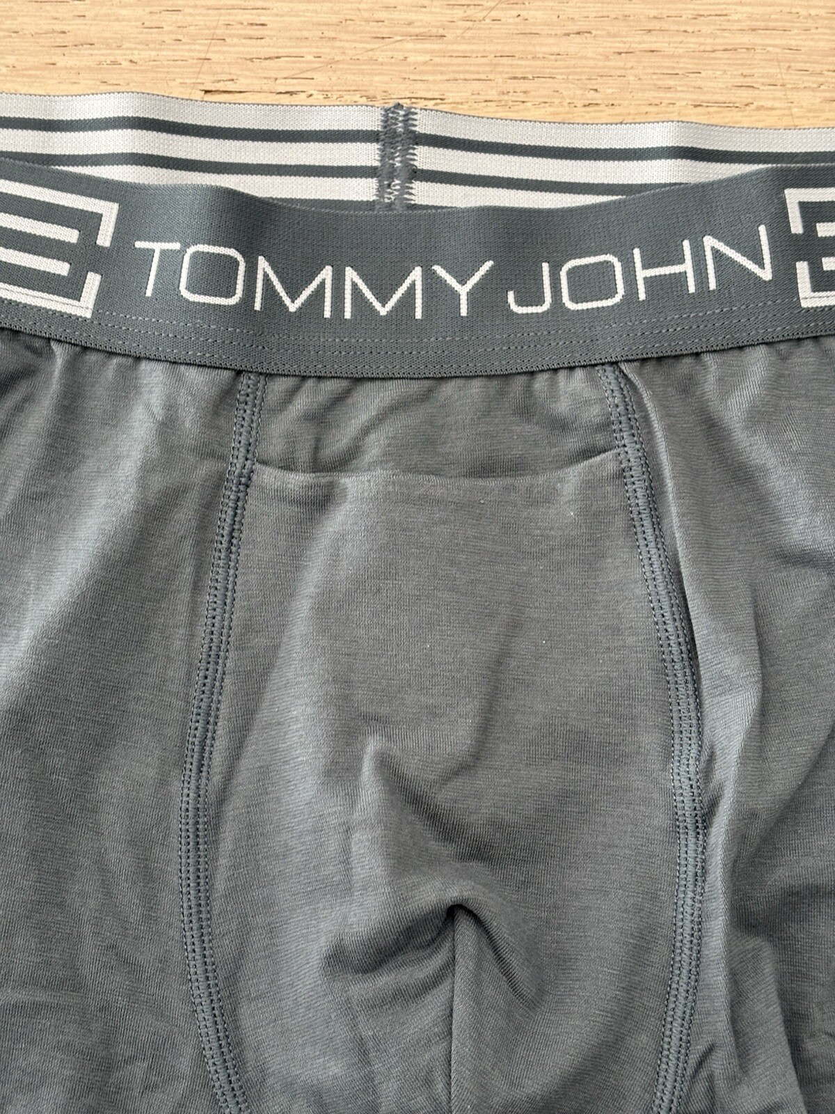 NEW Men's Tommy John Cool Cotton Trunk Size Medium Slate Grey NWT