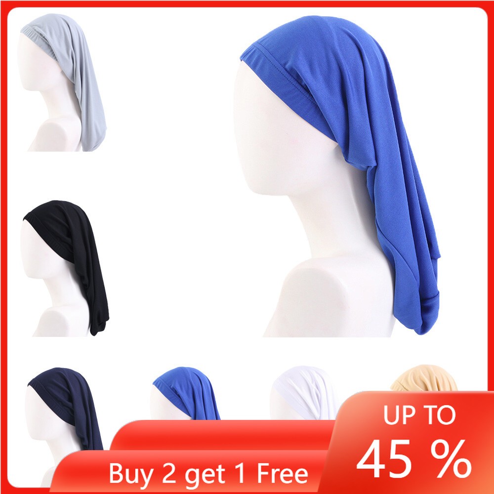 Elastic Band Long Hair Sock Night Sleep Dreadlock Cap Women Men Hair Care Bonnet