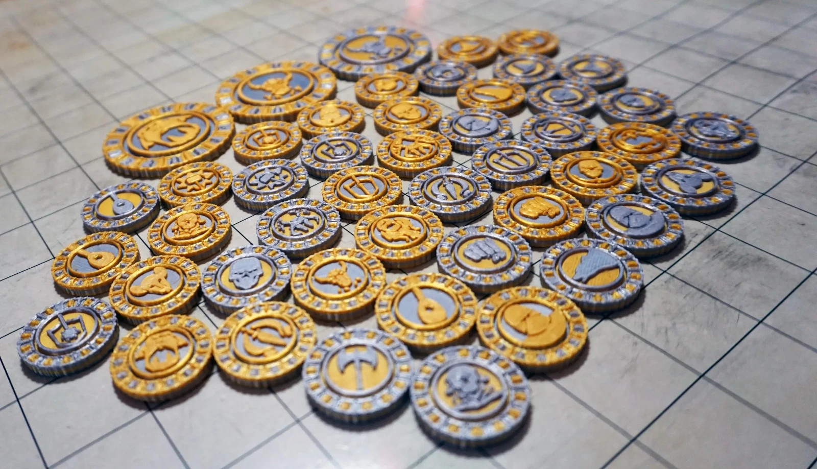 46-piece Tabletop Encounter Tokens with Carry Case