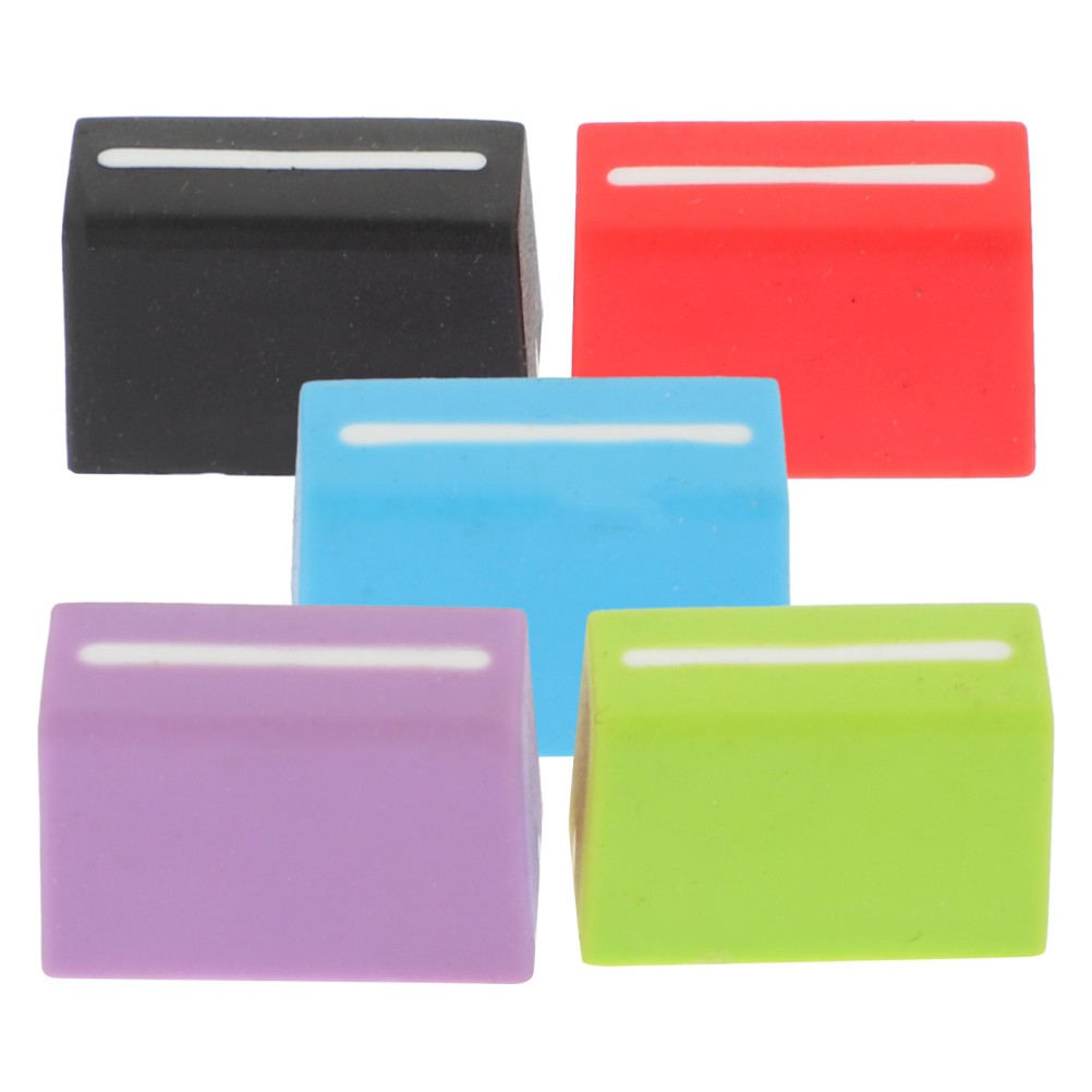 5Pcs Rubber Mixer Slider Fader Caps Replacement Assorted Color Durable Material