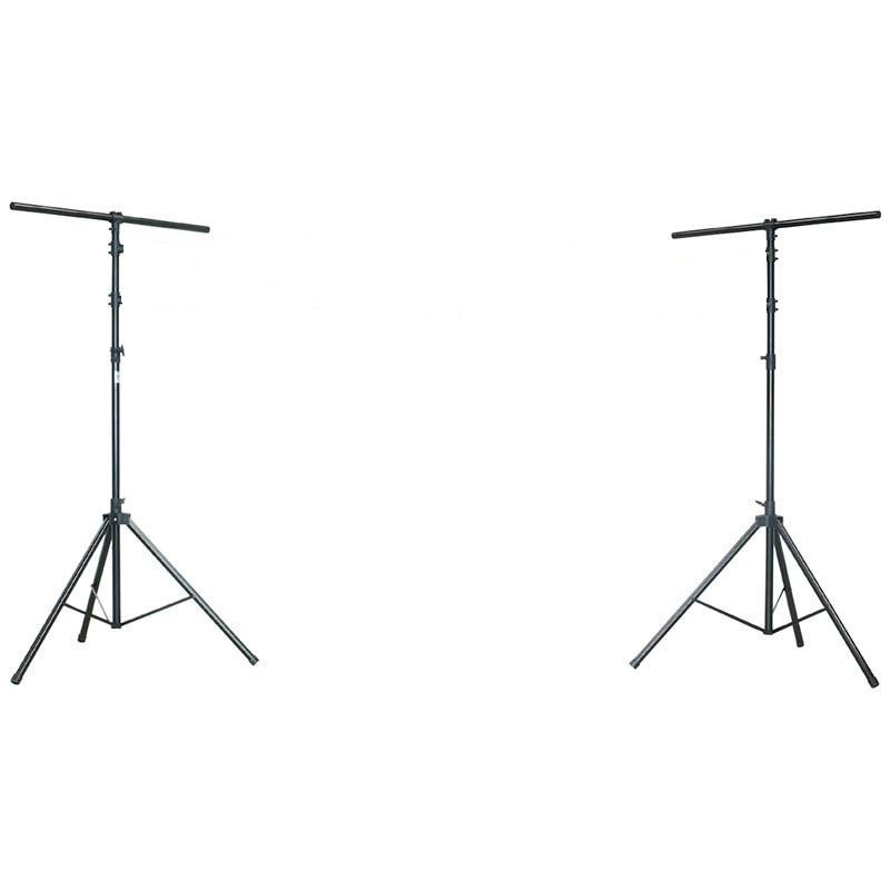 (2) Two  9 Foot Tripod Lightweight Portable Tripod Stands w/ Top Crossbar
