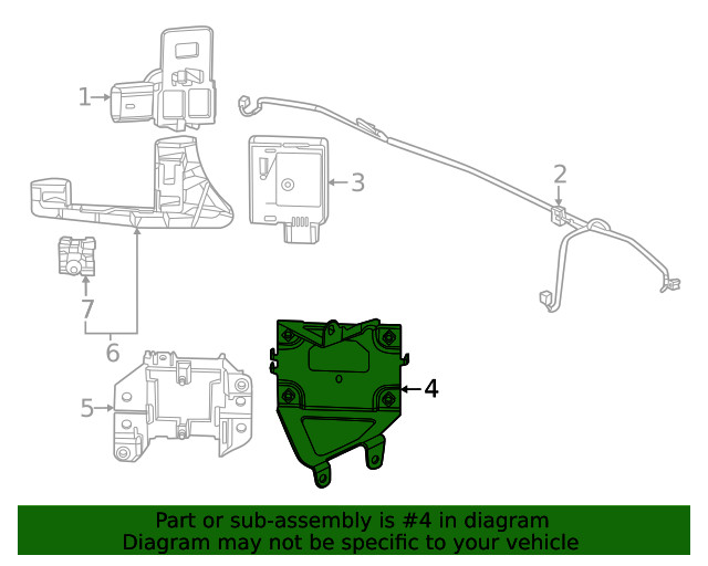 Genuine Honda Blind Spot Detection System Warning Sensor Bracket 8S465-3A0-A10