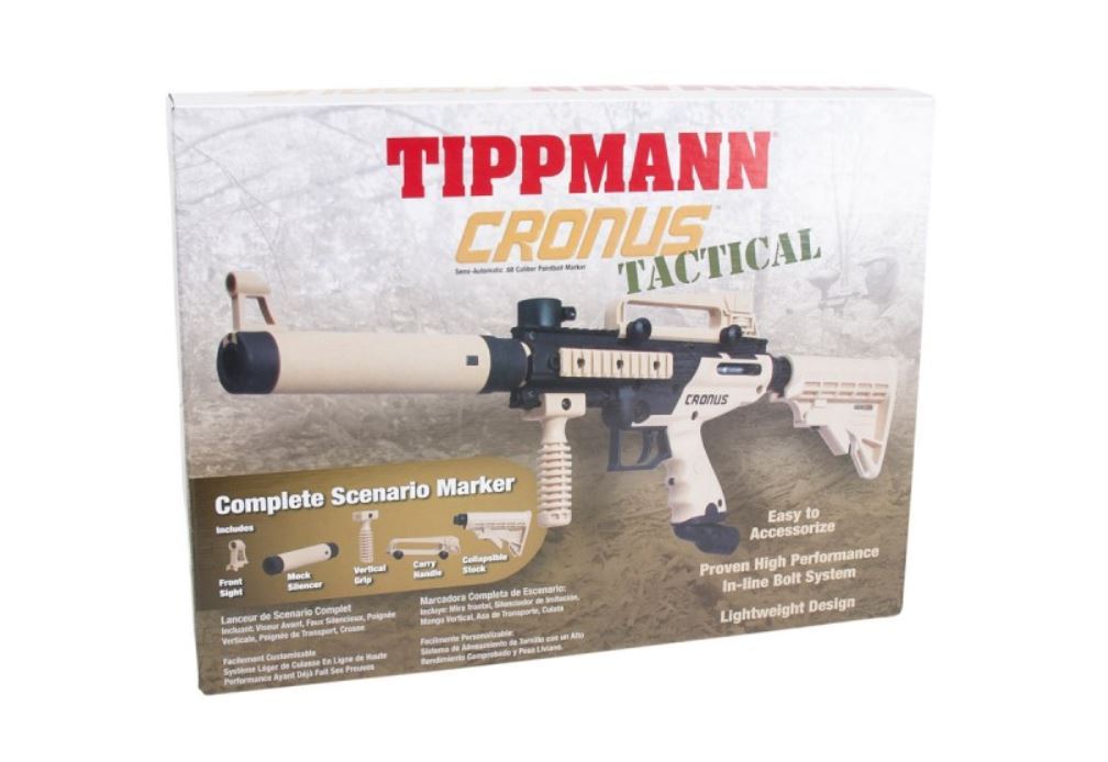 Tippmann Cronus Tactical Paintball Gun - Black / Tan