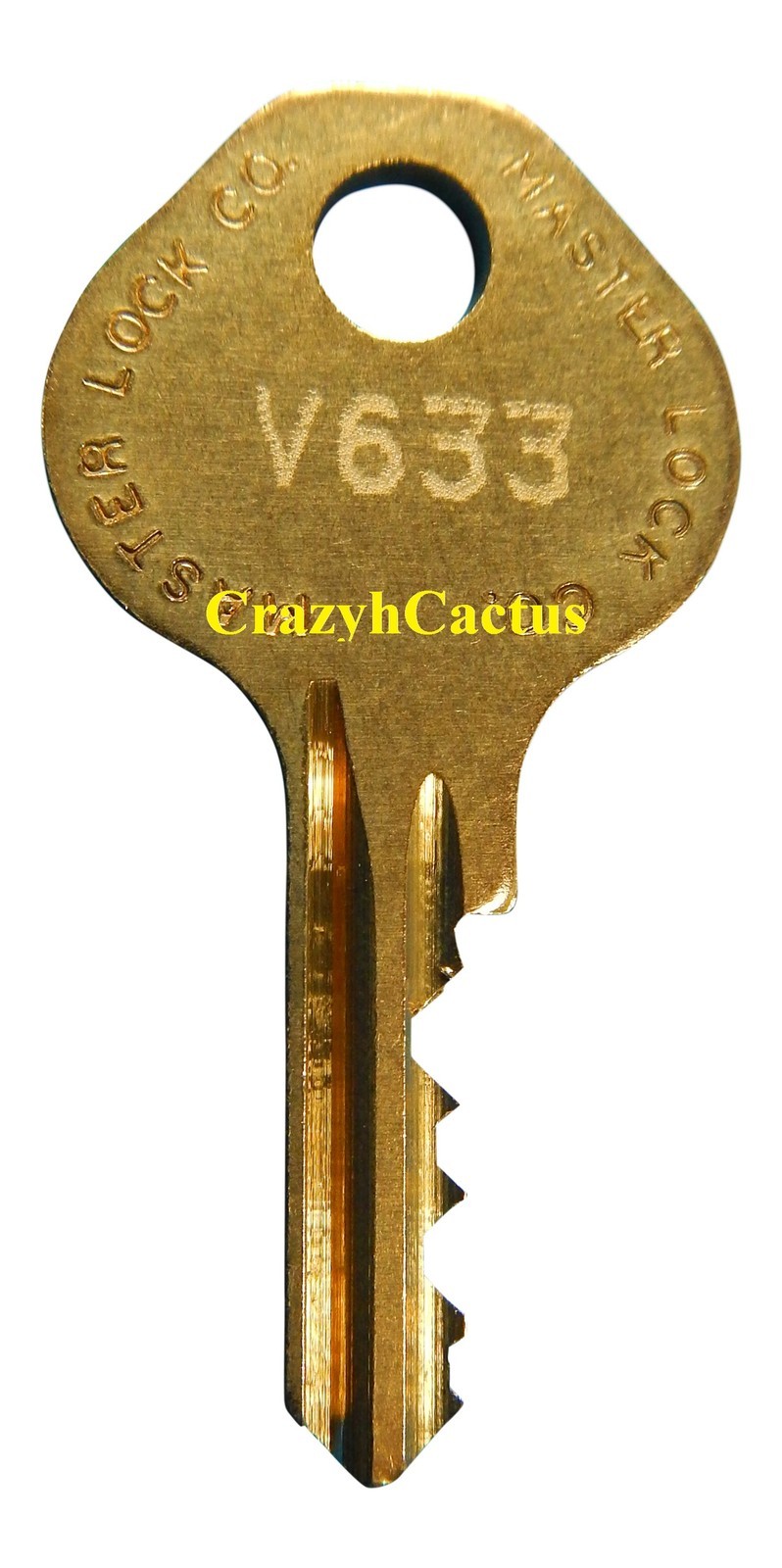 Master Lock Padlock 1525 1585 2010 2076 Control Key OEM Original Master Key V633