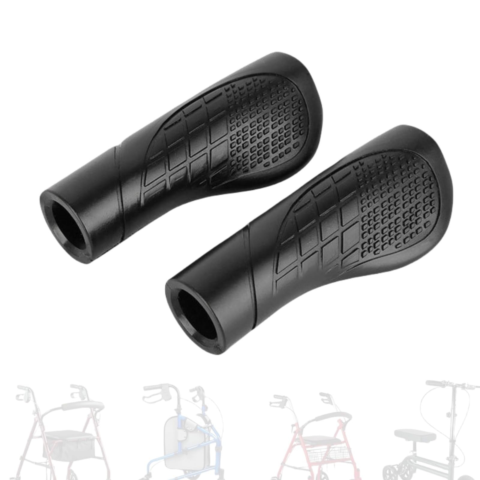 2PCS Crutch Hand Grips Replacement Parts Fit for Rollator Walker for Knee Wal...