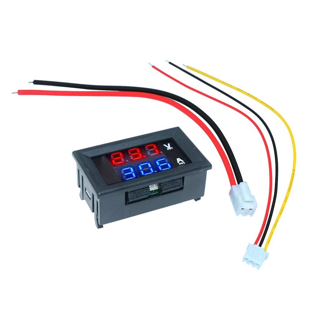 diymore Digital Volt Amp Meter 0.28" Waterproof DC 100V 10A