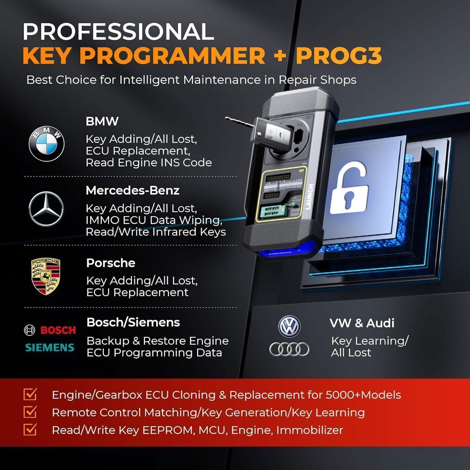 2025 Launch X431 IMMO PLUS PAD VII ECU Programming All System Diagnostic Scanner