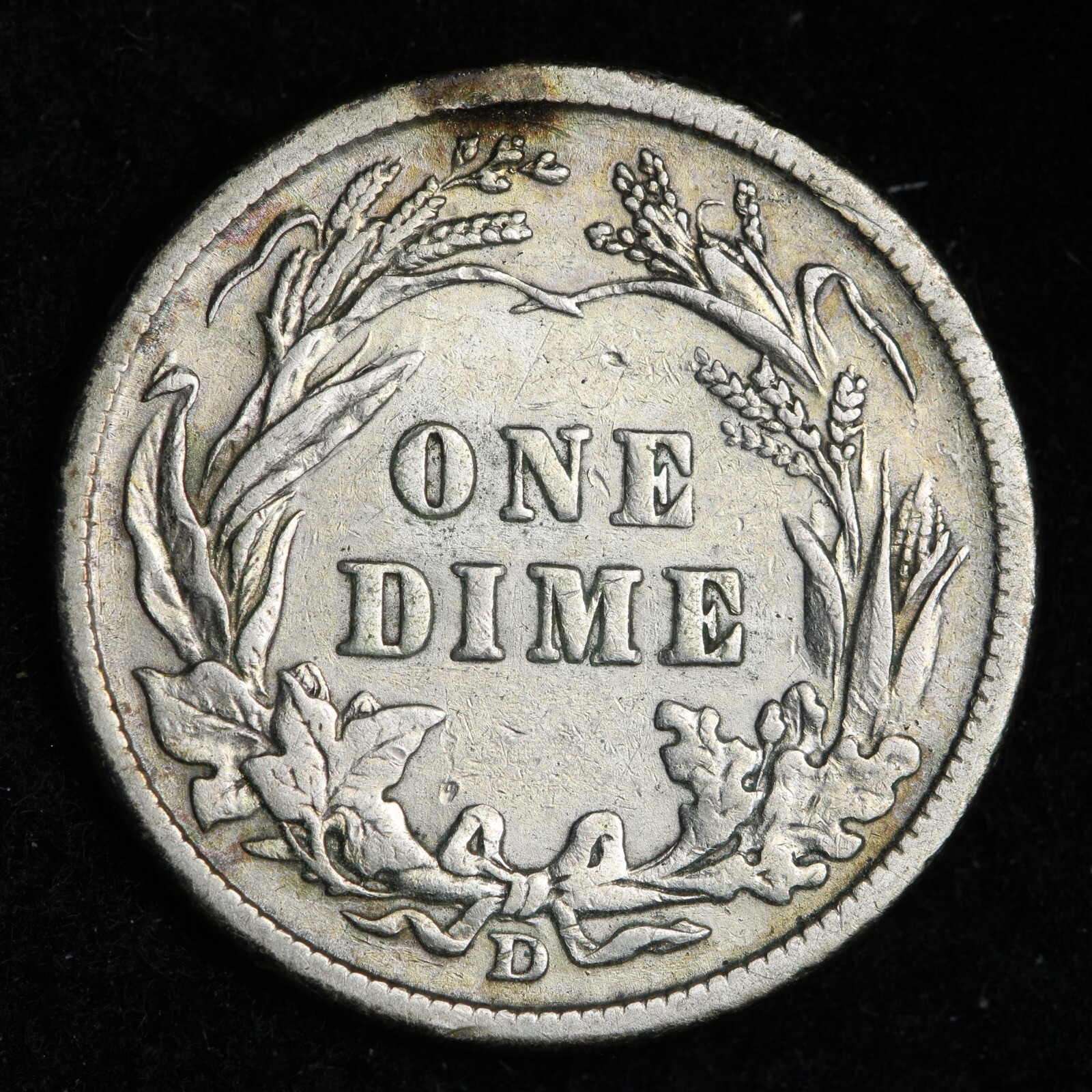 1911-D Barber Silver Dime CHOICE AU E374 ADCH