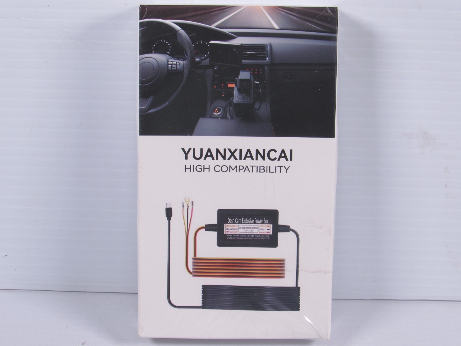 YUANXIANCAI Dash Cam Hardwire Kit Power Box 5V 2.5A Mini USB Cable Parking