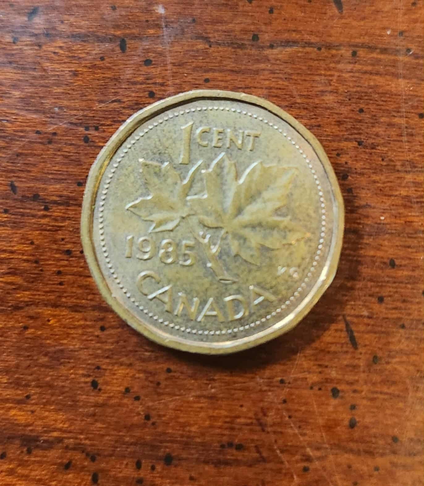 Canada 1 Cent Coin 1985 Queen Elizabeth II