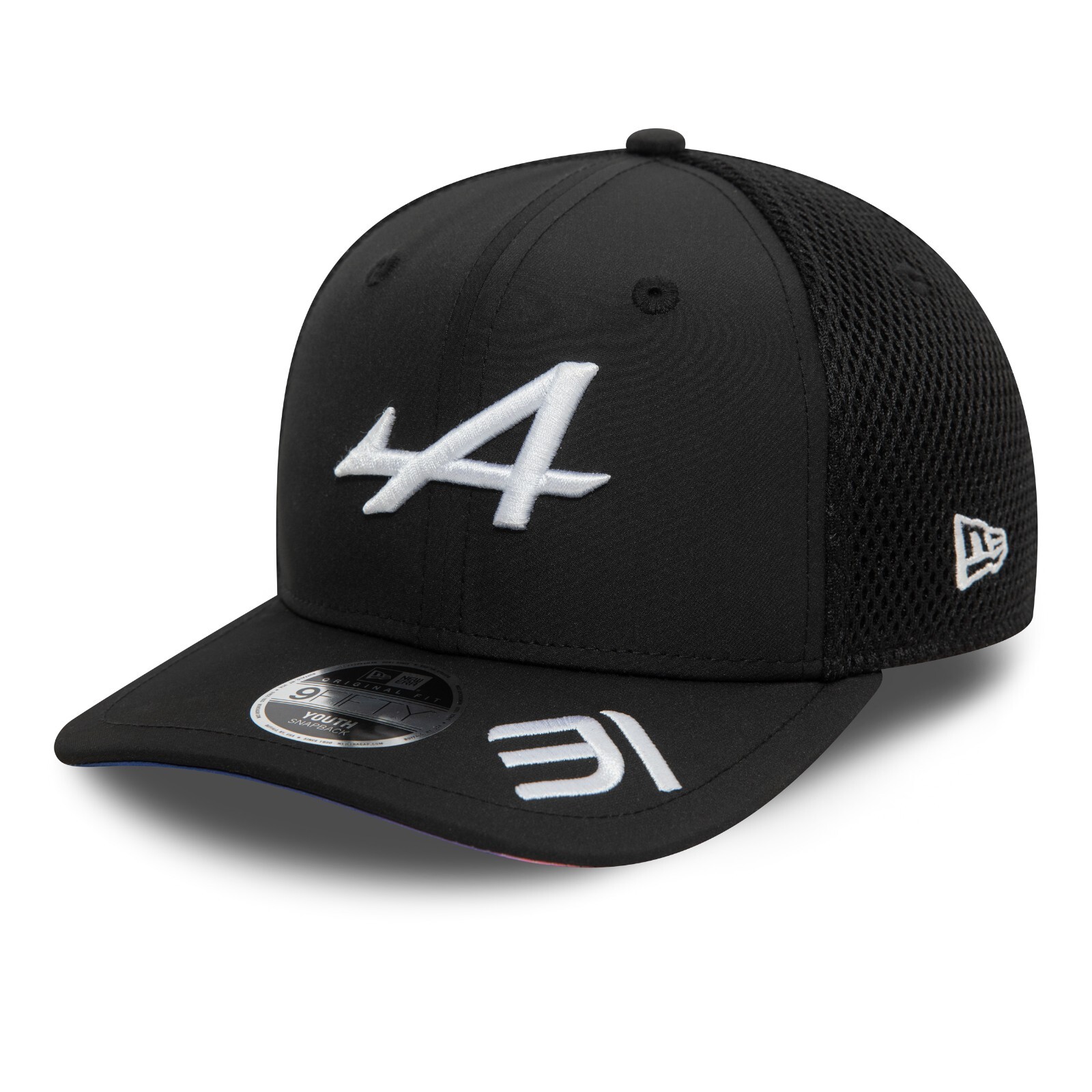 Alpine F1 Team Official New Era Esteban Ocon Black Baseball Cap Hat Kids Youth