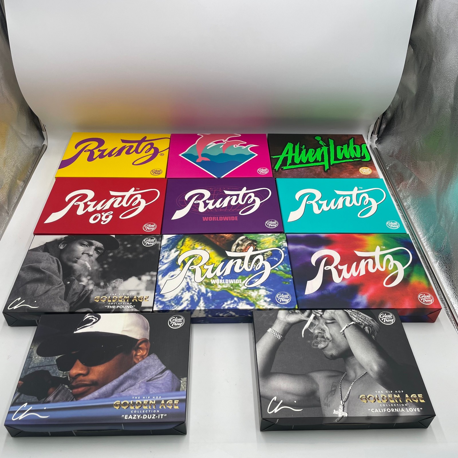 Full Box Elements KS Connoisseur Papers & Tips with Free LED Glow Tray