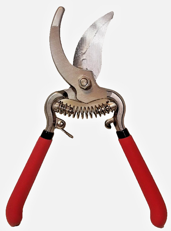 8" Curved Bypass Garden Pruner Pruning Shears Secateurs Trimmer Solid Metal Tool