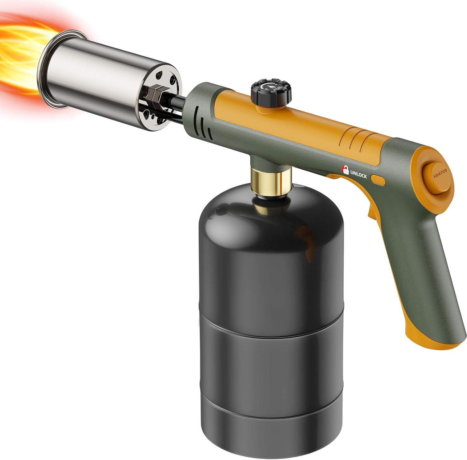 Powerful Propane Torch, Kitchen Cooking Torch, Culinary Torch Campfire Starter,