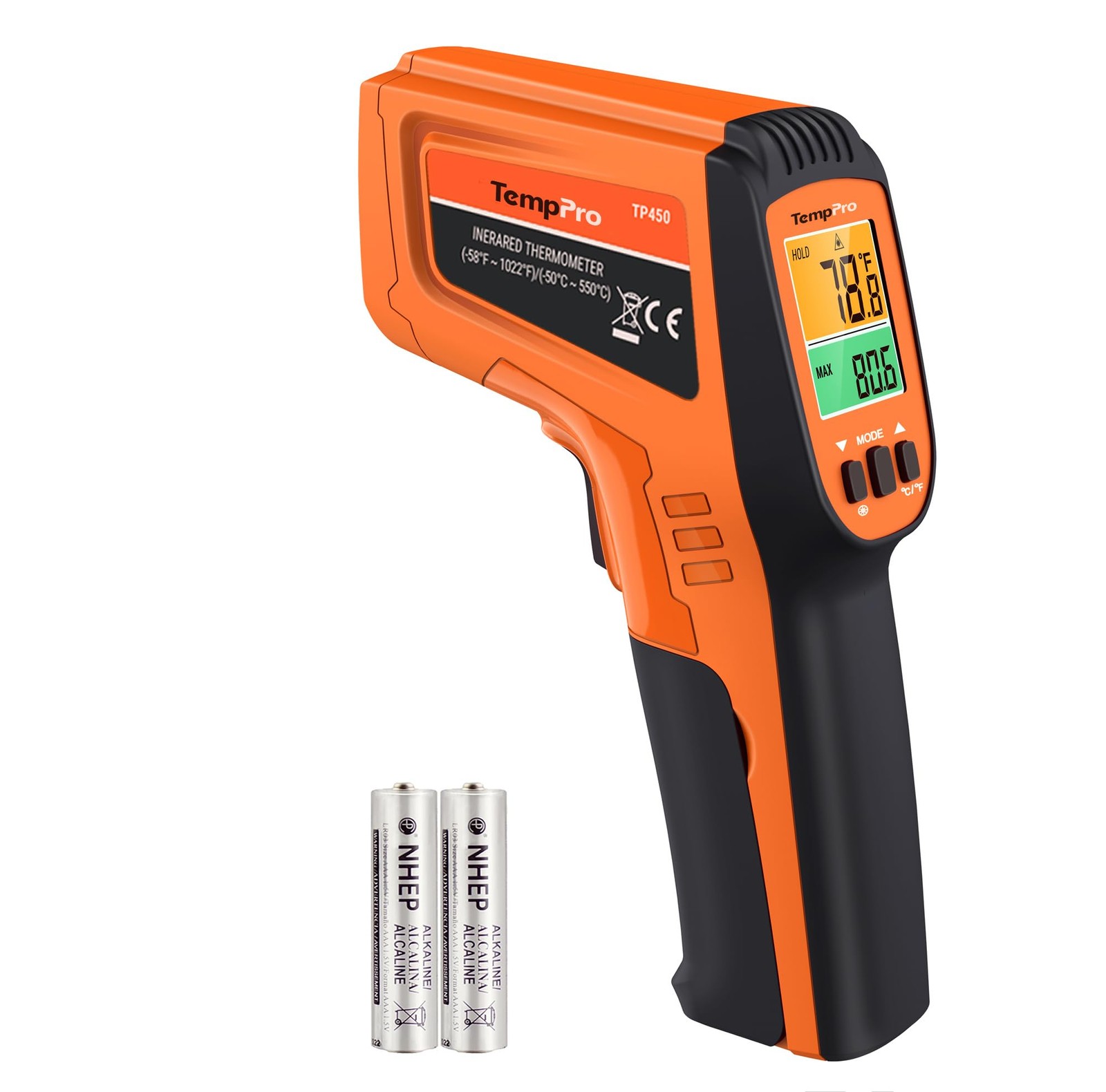 Laser Temperature Gun for Cooking, Infrared Thermometer for Pizza Oven -58 to...