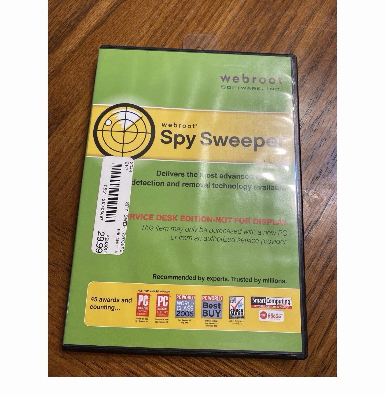 Webroot Spy Sweeper Cd ROM Software Disc 2003-2006 Y2K PC Security