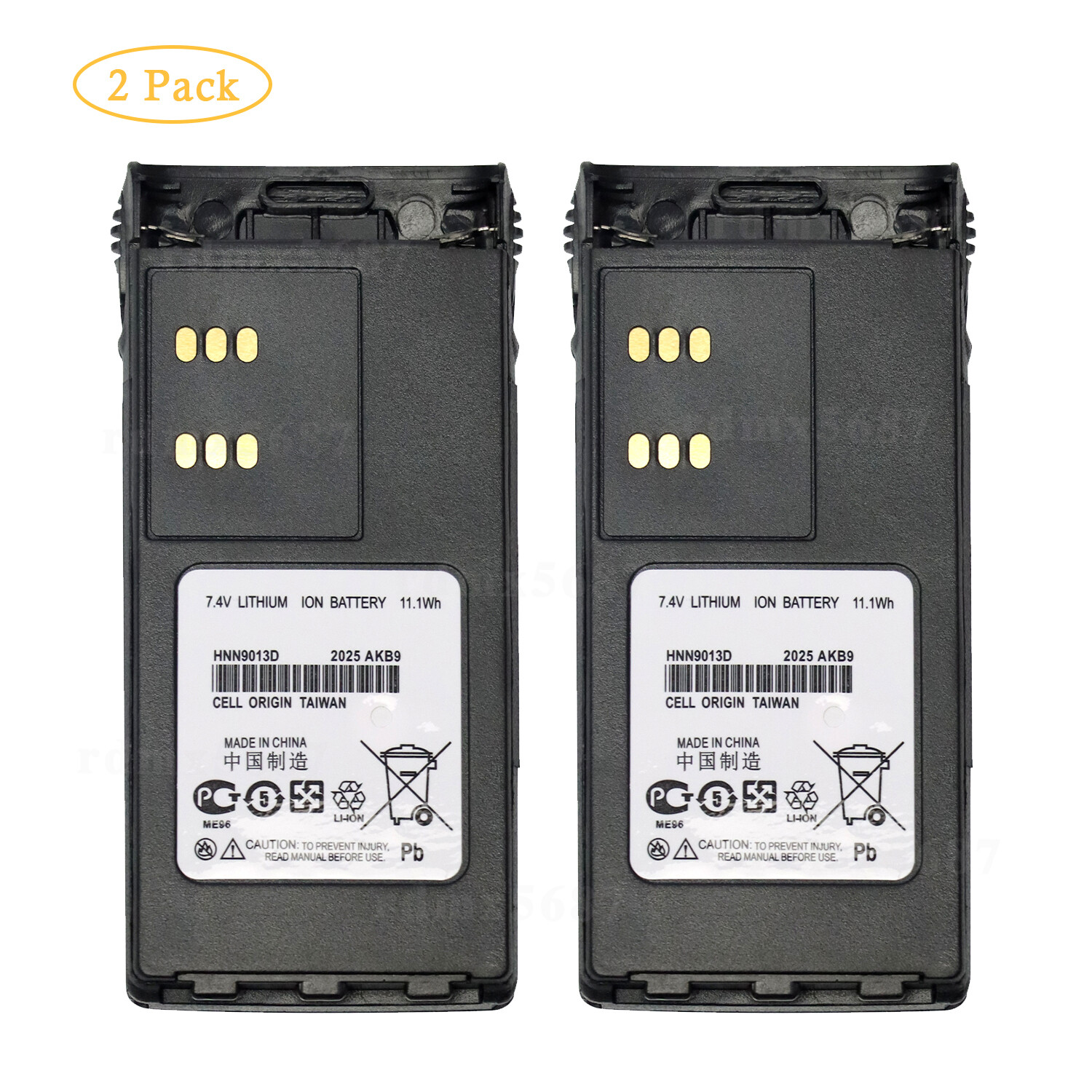 2PC HNN9013 HNN9013D New Battery For Motorola PRO9150 PRO7350 GP140 GP280 GP329