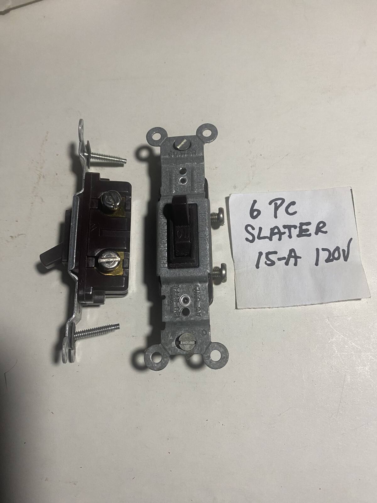 6 Ps Slater 15a. 120v Toggle Switch. New