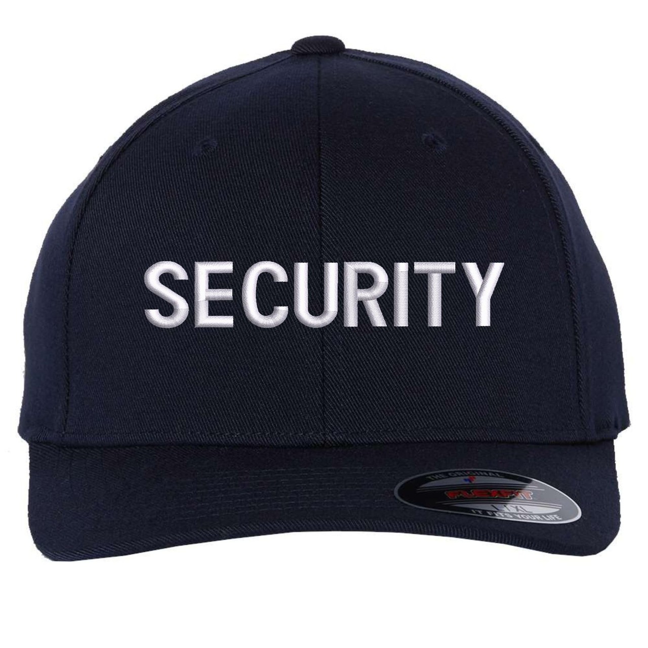 SECURITY Fitted Baseball Hat Uniform Guard Officer Pro-Formance Flexfit Cap