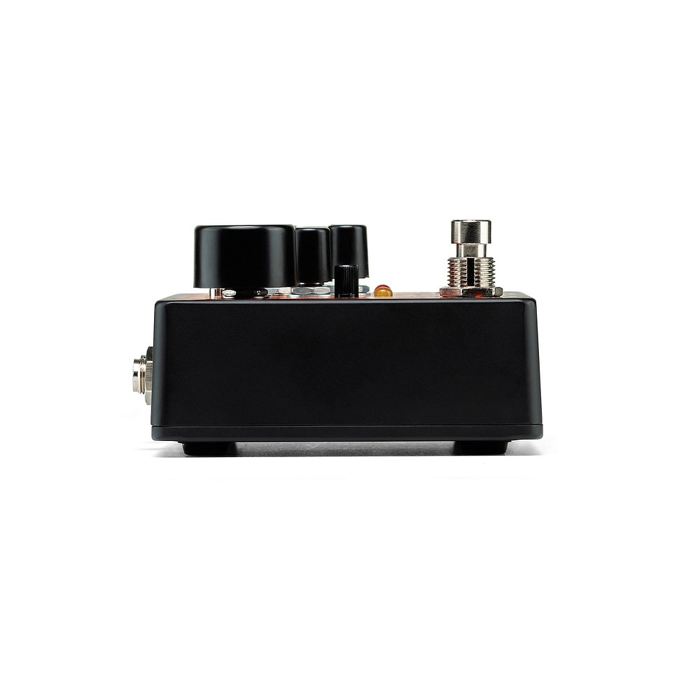 ElectroHarmonix Hell Melter Distortion Effects Pedal Black and Orange