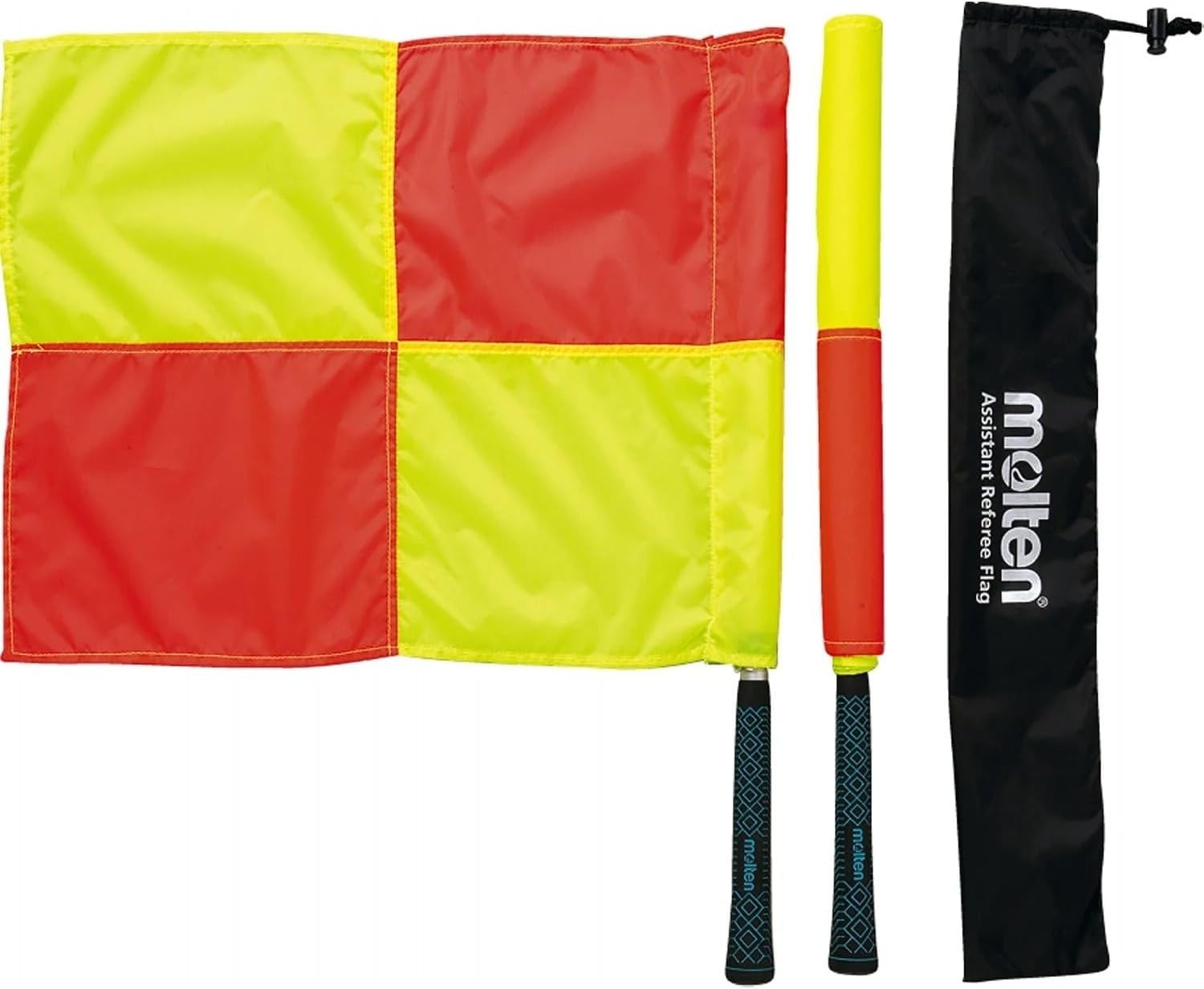 Morten Assistant referee flag FLN Yellow & Red 2set from Japan New