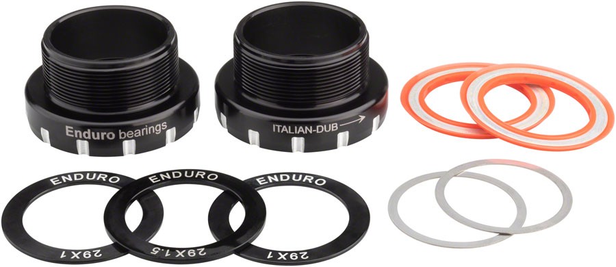 Enduro Italian Threaded DUB Bottom Bracket with 440C Stainless Steel Bearings