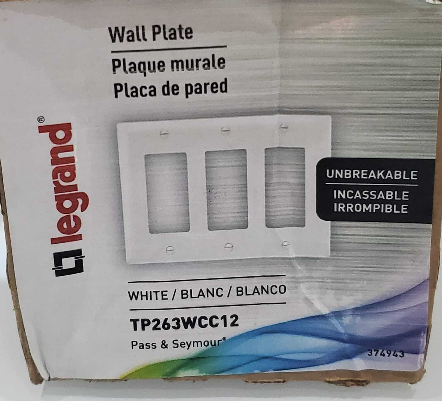 LEGRAND TP263WCC12 PASS & SEYMOUR, - LOT OF 12