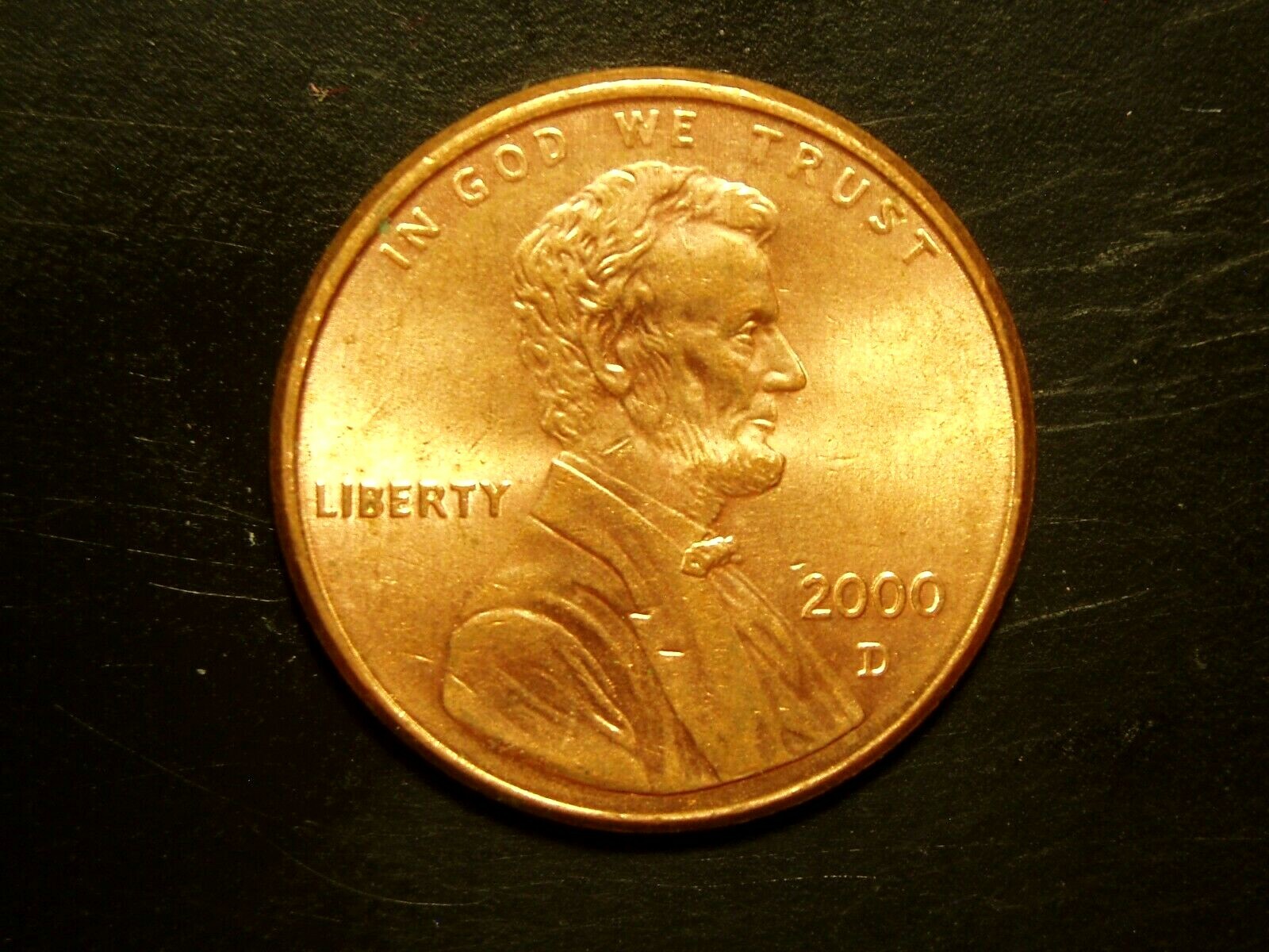 2000-D ONE UNC LINCOLN MEMORIAL CENT #6