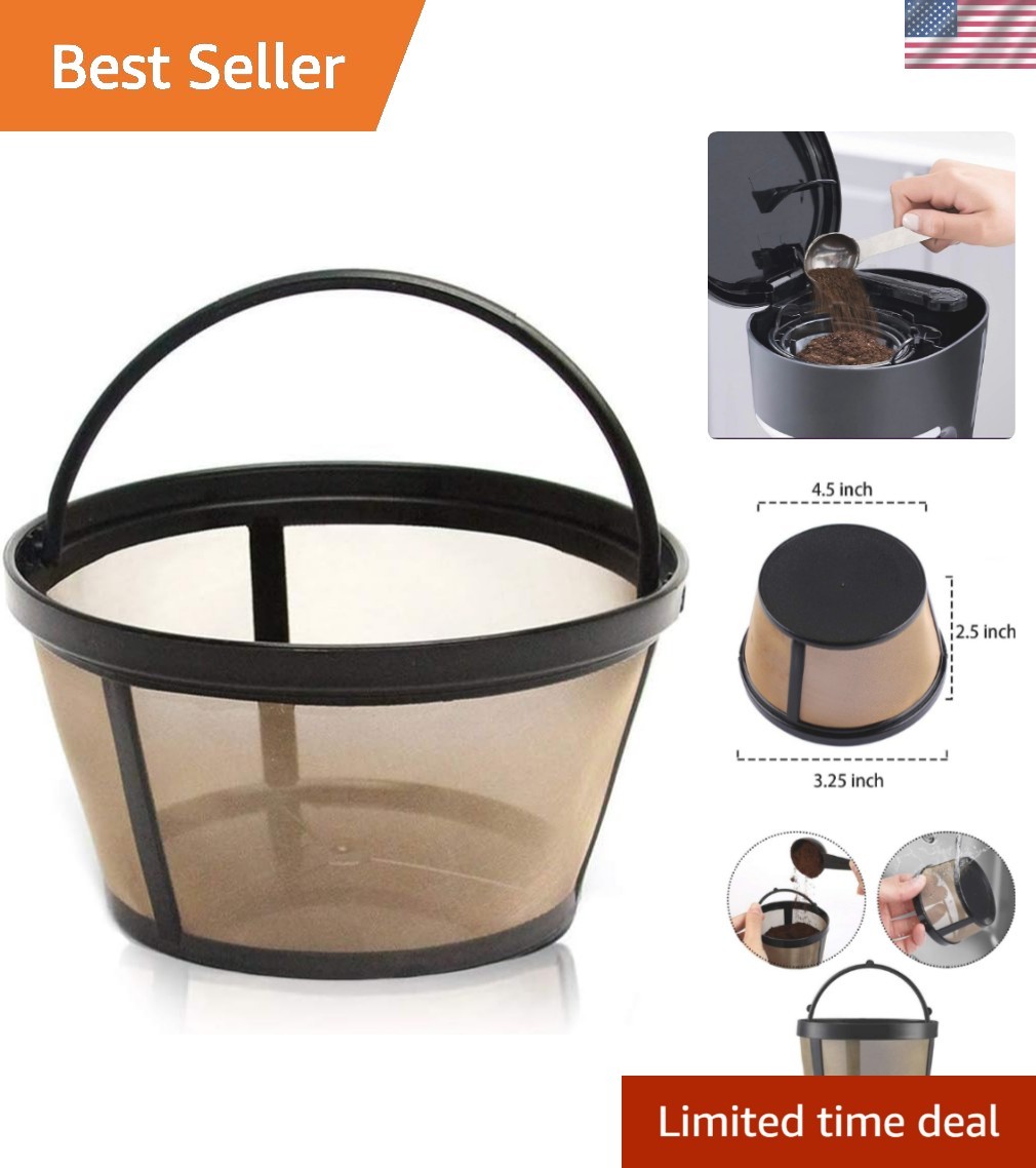 Permanent Basket-Style Coffee Filter designed for Mr. Coffee 10-12 Cup Basket...