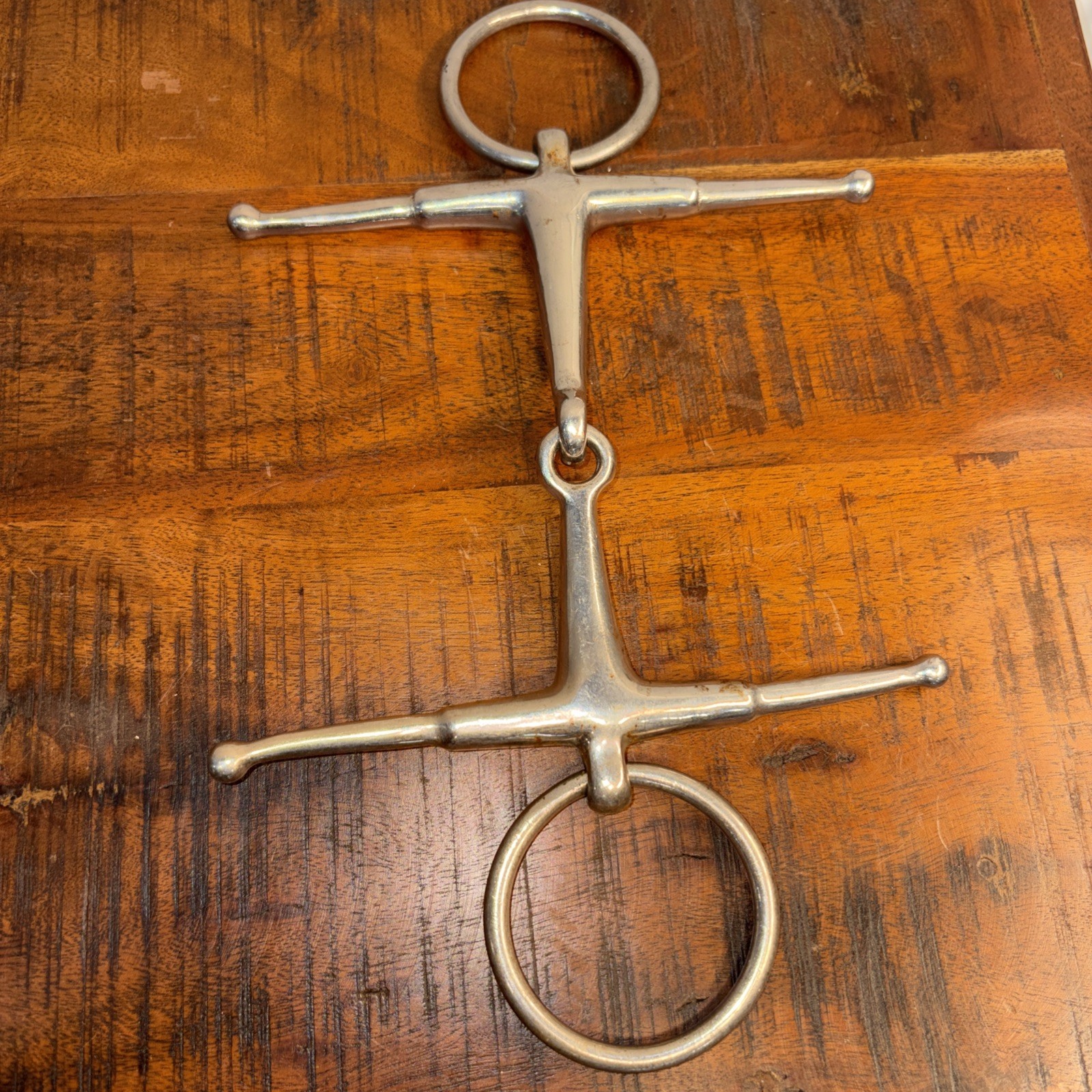 Stainless Steel Asymmetric Smooth Single Jointed Full Cheek Snaffle Horse Bit 5"