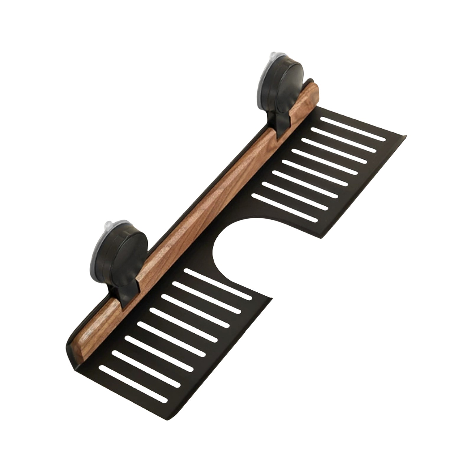 Over-Sink Suction Cup Shelf, Multifunctional Storage Rack with Easy Drainage