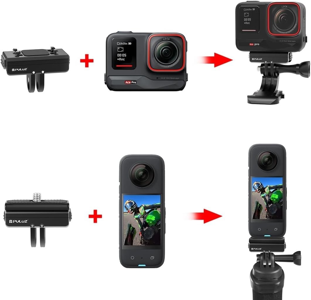 Quick Release Mount for Insta360 Ace/Ace Pro / X4, Magnetic Camera Quick Rele...