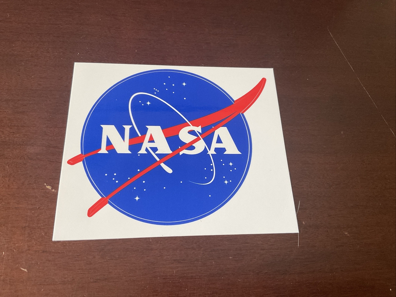 NASA Meatball Glossy Sticker 4" Fast FREE Shipping from CA