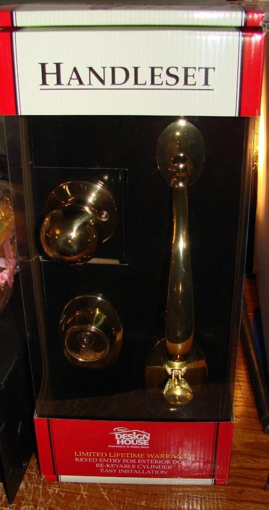 Today's Design House Brass Front Door Handleset NEW Free Ship 780940