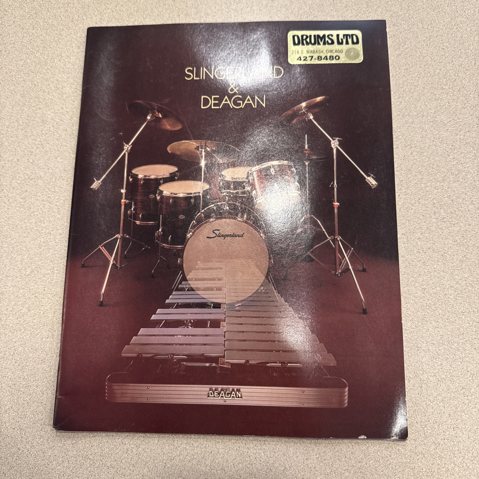 Vintage 1979 Slingerland & Deagan Drum Original USA Catalog Brochure 1970s