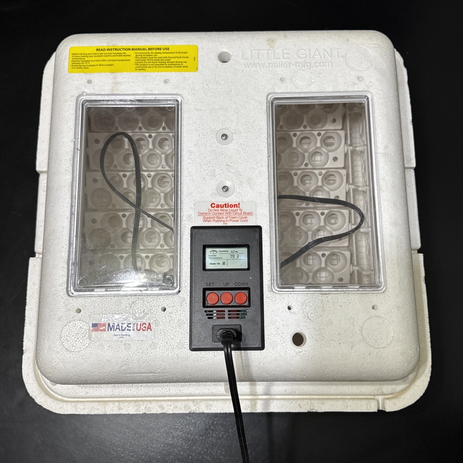 Little Giant 11300 Digital Air Incubator Bundle w/ Automatic Egg Turner