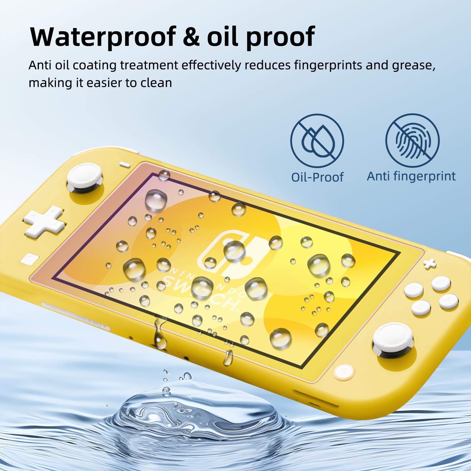 2-Pack Blue Light Blocking Screen Protector for Switch Lite Model 2019 [5.5 I...