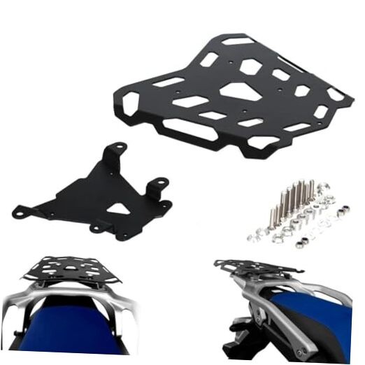 CNC Rear Top Tail Rack Luggage Storage Cargo Mount Bracket Plate TRANSALP 750