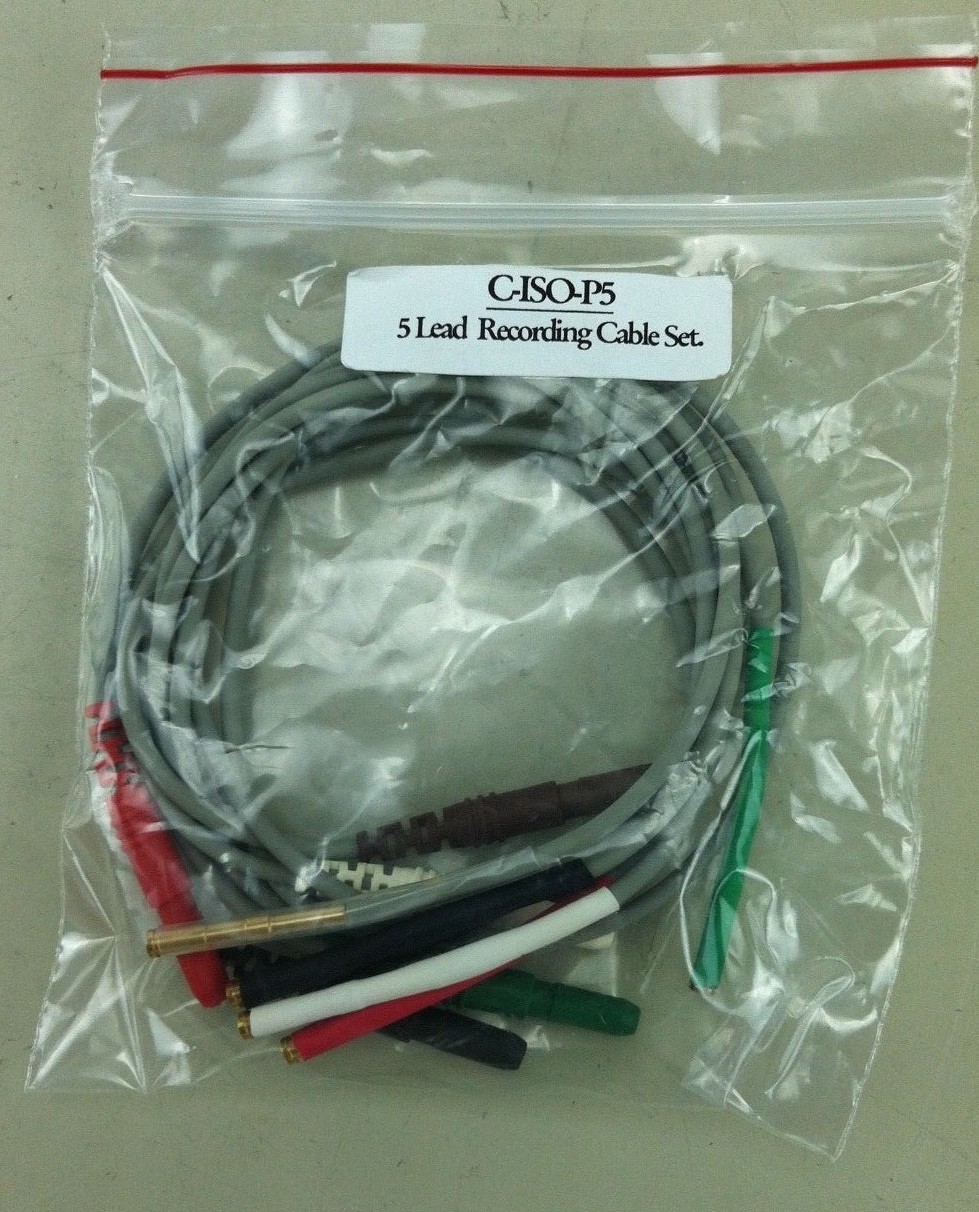 IWORX 5 lead recording cables set; C-ISO-P5, NEW