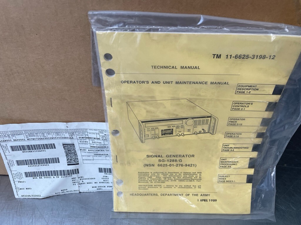 WAVETEK Model 288 20MHz Synthesized Function Generator