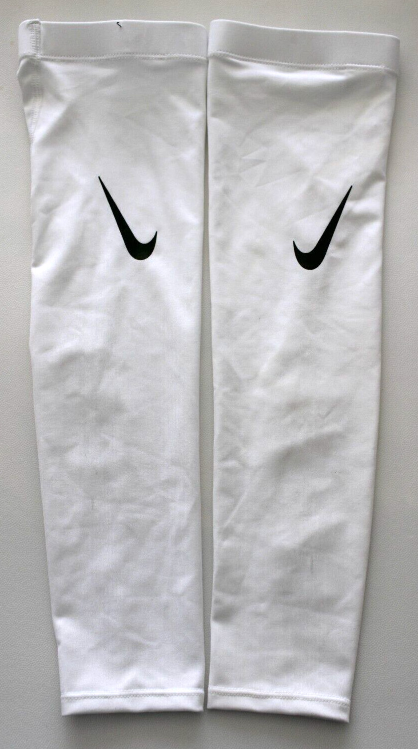 Nike Dri-Fit Arm Sleeves Promo Adult L/XL NCAA White/Beetle Iridescent
