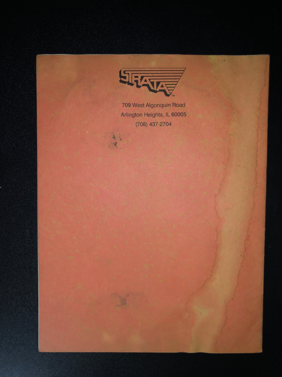 STRATA BOWLING ARCADE MANUAL