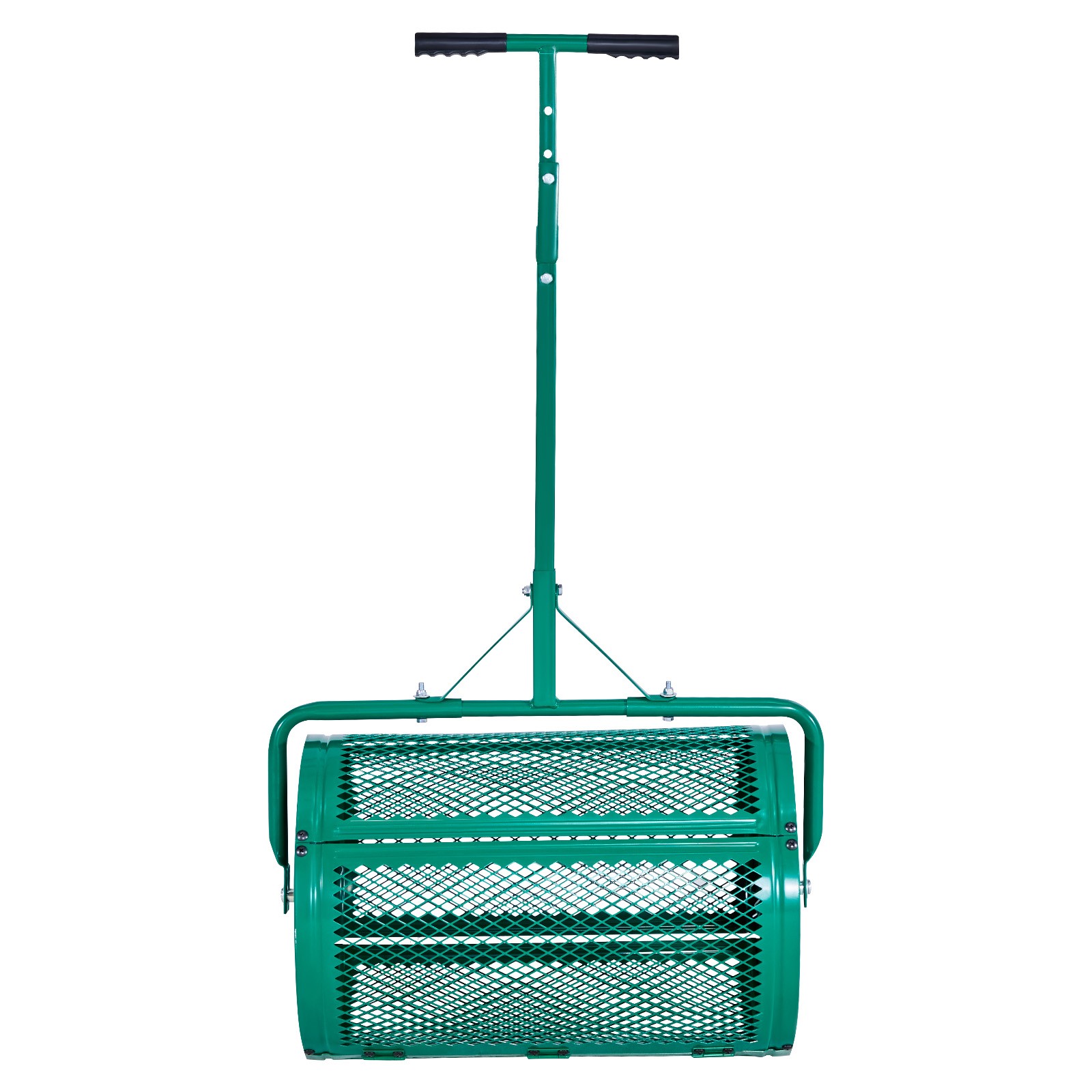 VEVOR Compost Spreader 24 in Peat Moss Spreader Roller Push/Tow Handle for Yard