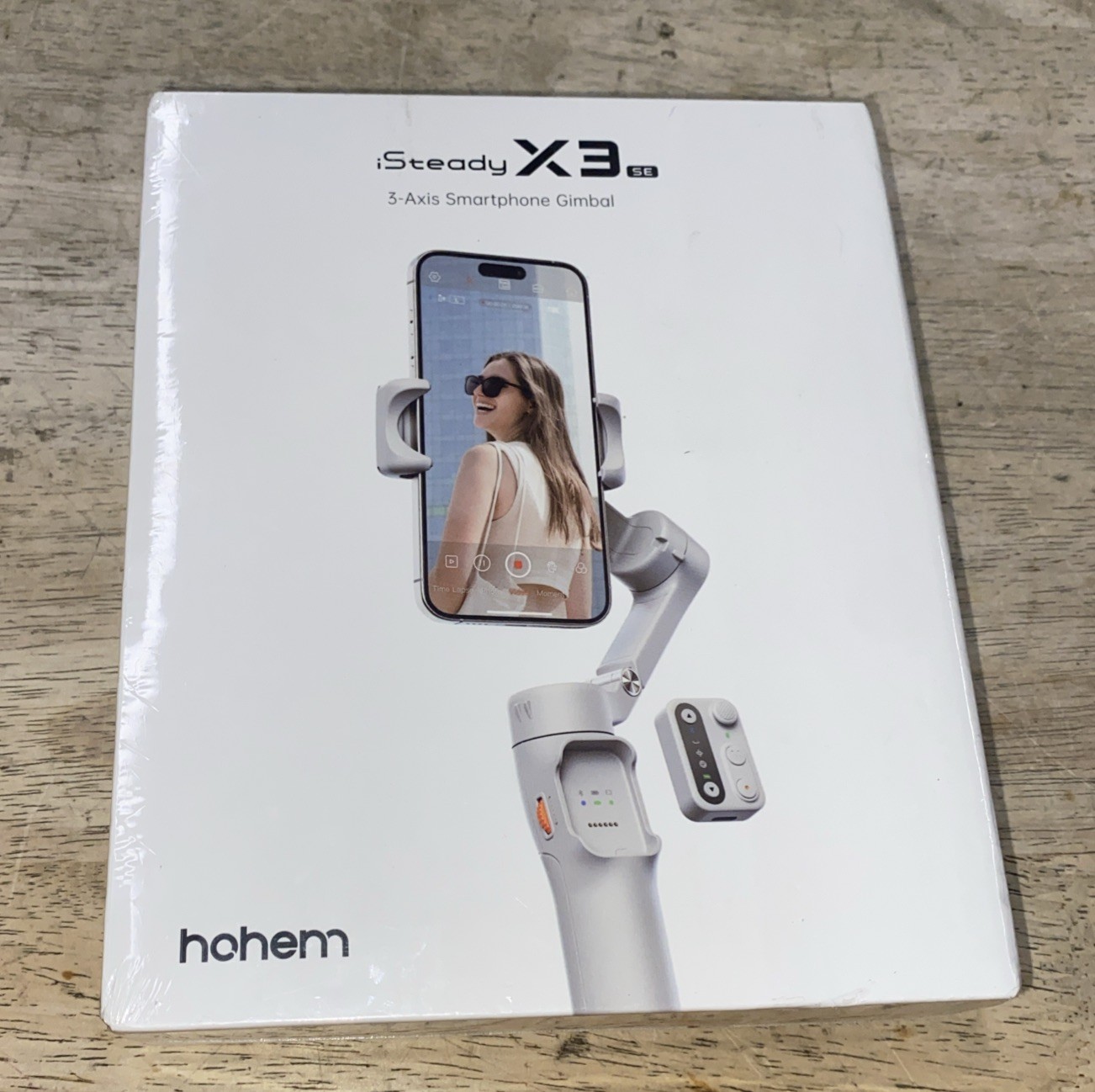 hohem iSteady X3 SE Gimbal Stabilizer 3-Axis Foldable Phone Remote Gray
