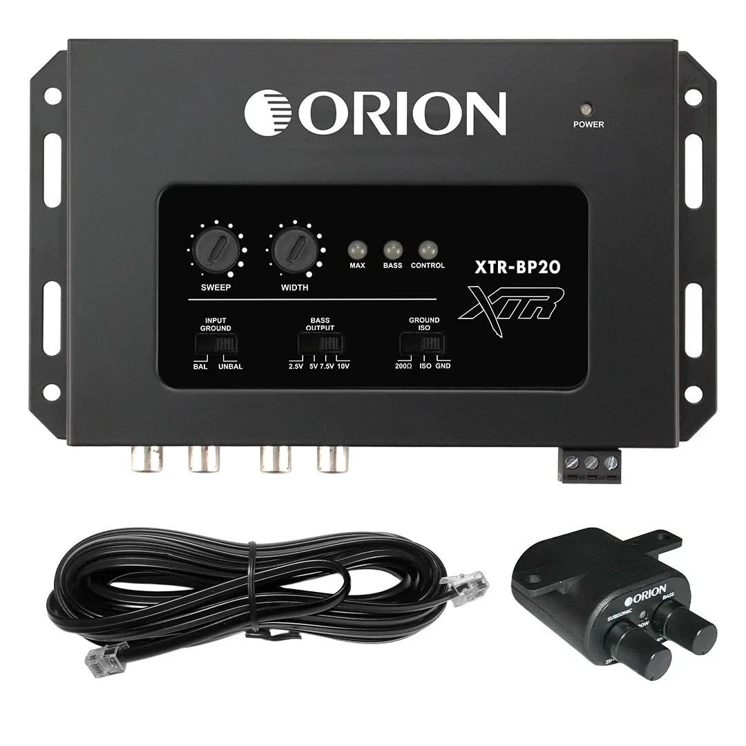 Orion Car Audio XTR-BP20 Bass Processor with 10V Output & Precision Bass Control