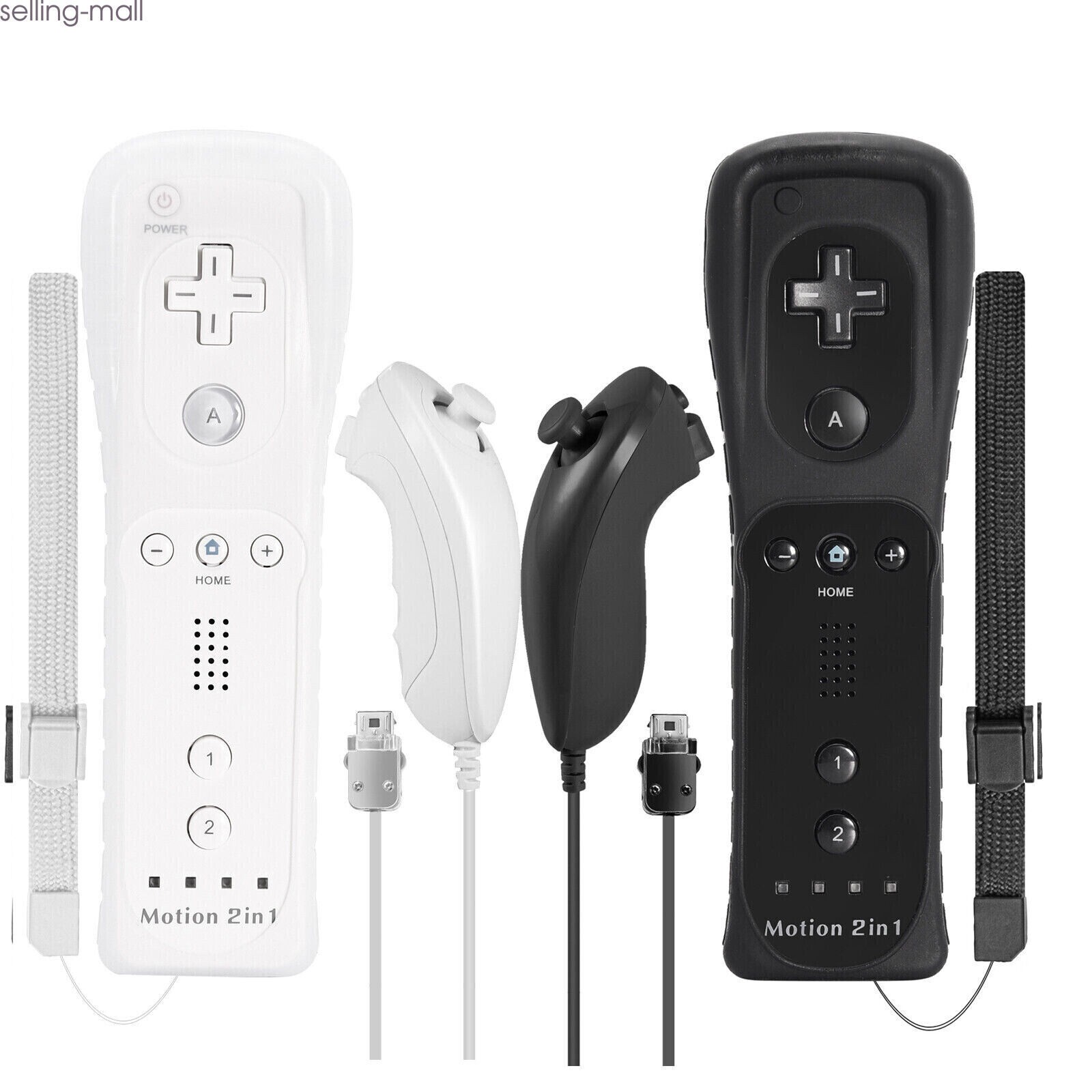 Built-in Motion Plus Wii Remote & Nunchuck Controller for Nintendo Wii Wii U