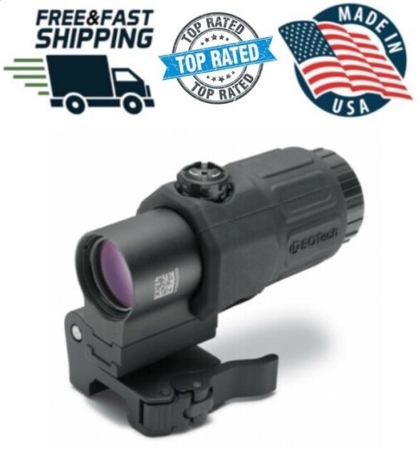 -- NEW -- EOTech L3 G33 G33.STS Switch to Side 3X Magnifier with QD Mount BLACK