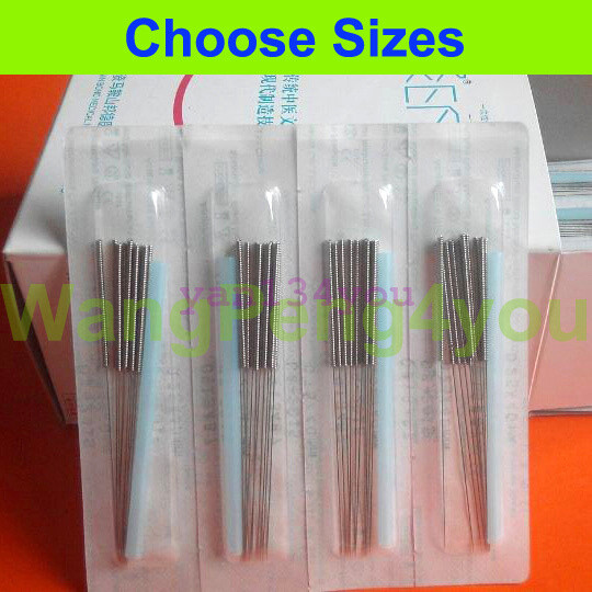 TCM Acupuncture Single Spring Handle neeedle w/ guide tube 500 1000 BLISTER Pack