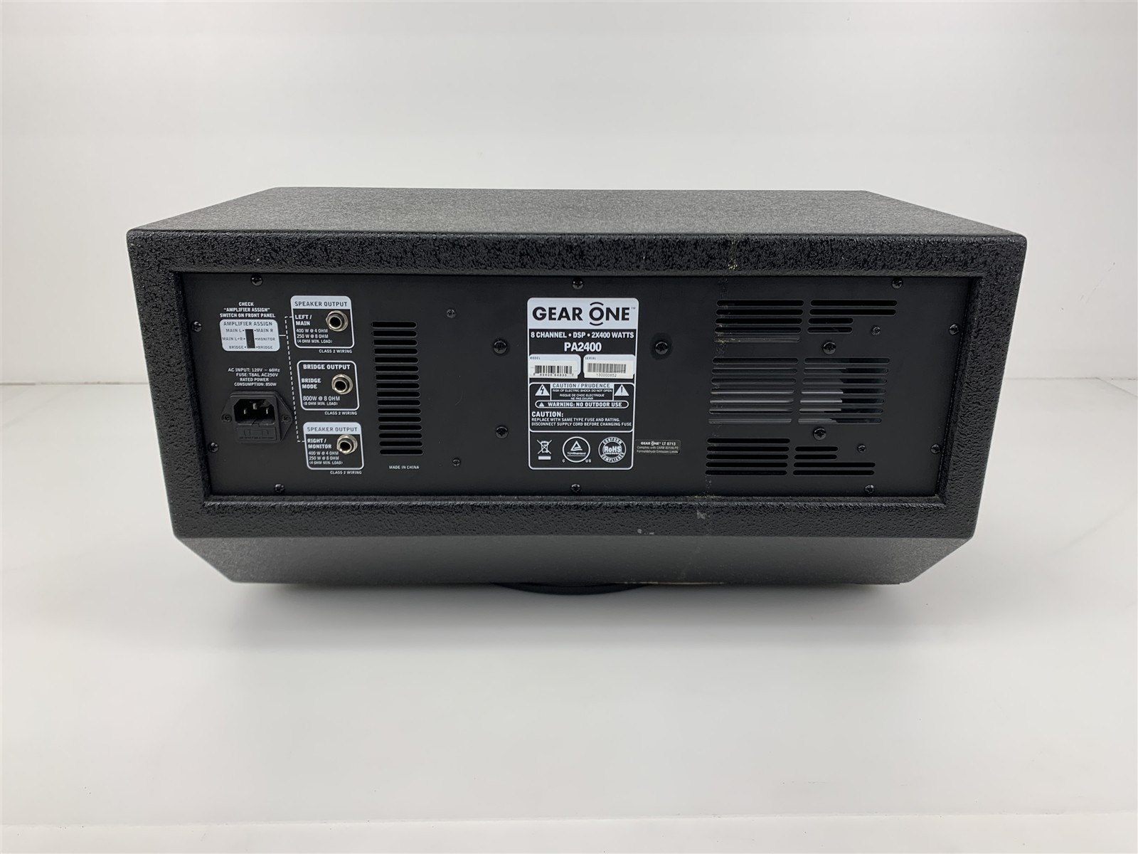 Gear One Powered Mixer 8‑Channel DSP 2×400W PA2400