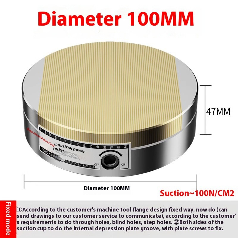 Round Permanent Magnet Chuck Detail Disc Small Round Magnetic Workbench